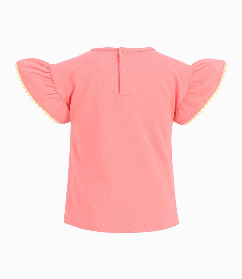 Polera Bebé Niña Con Vuelos Rosado-3