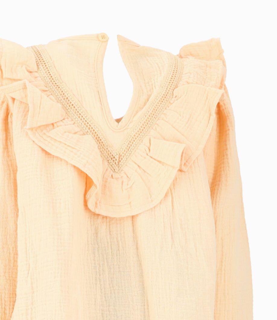 Conjunto niña de vestido y calzas Amarillo Limonada-3