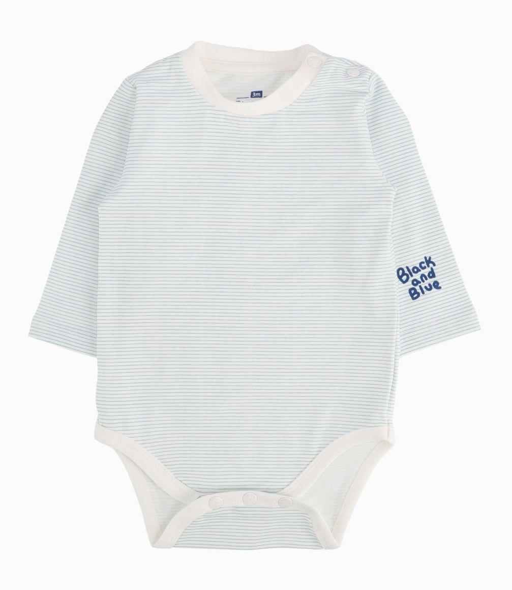 Conjunto Recién Nacido De Jardinera Y Body Azul-2