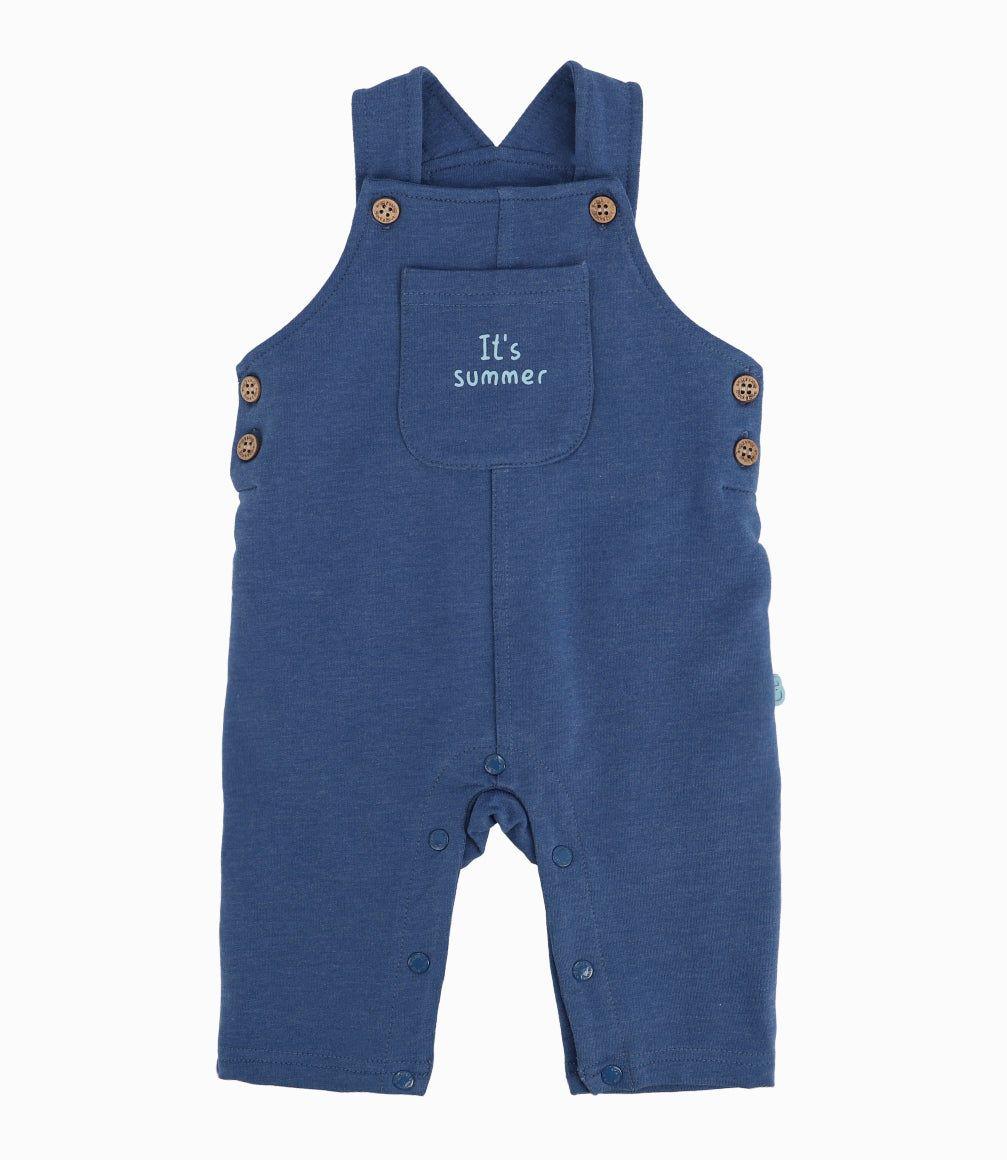 Conjunto Recién Nacido De Jardinera Y Body Azul-7