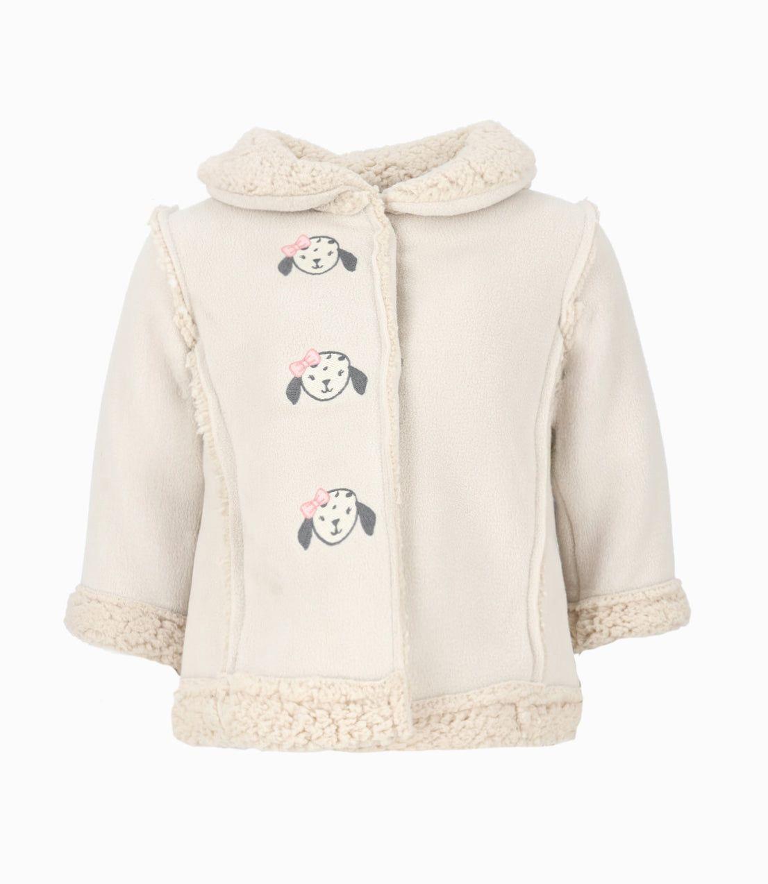 Chaqueta bebés gamulán blanco Limonada-0