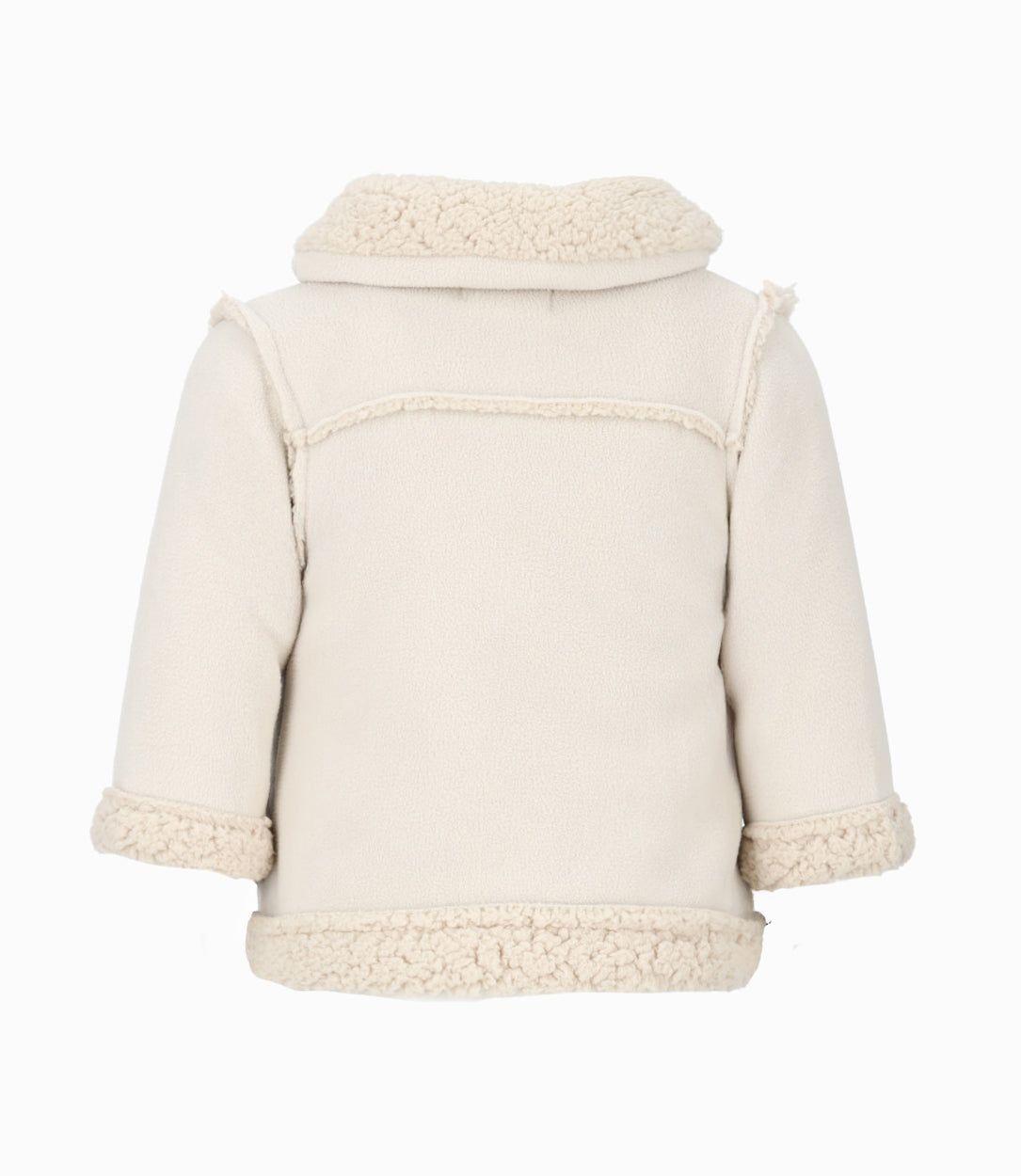 Chaqueta bebés gamulán blanco Limonada-1