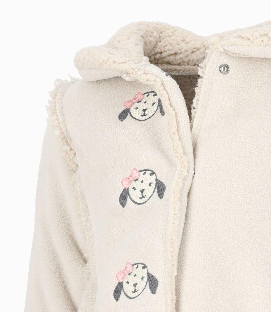 Chaqueta bebés gamulán blanco Limonada-2