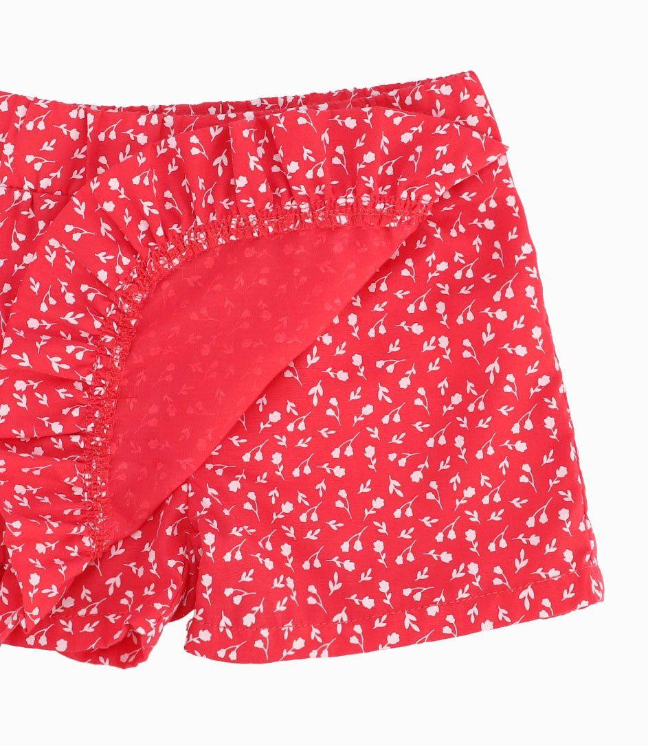 Short Bebé Niña Falda Short Coral-6