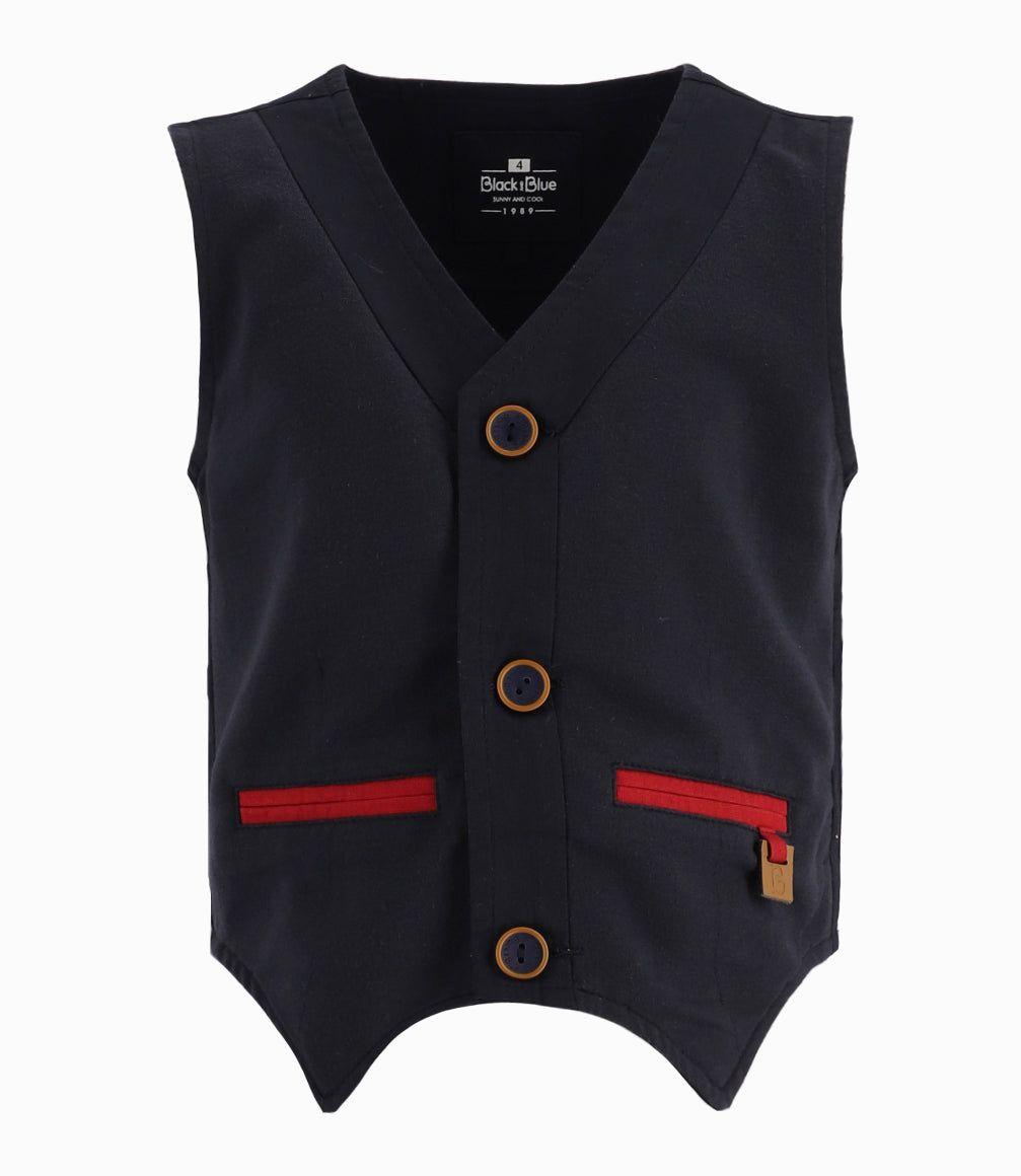 Chaqueta Niño Sin Mangas Azul Marino-7