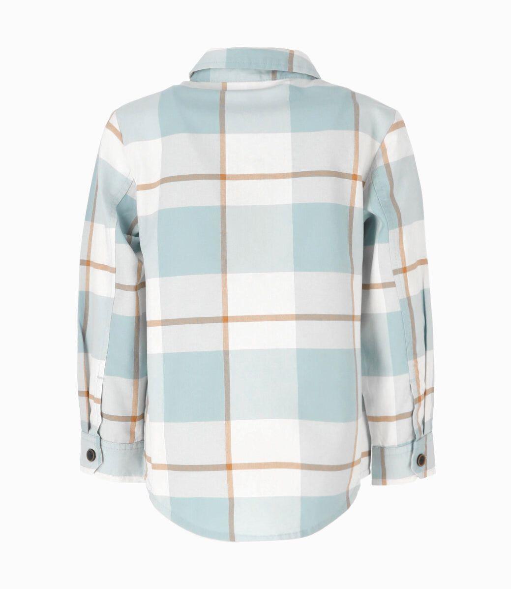 Camisa niño cuadrillé menta Black and Blue-1