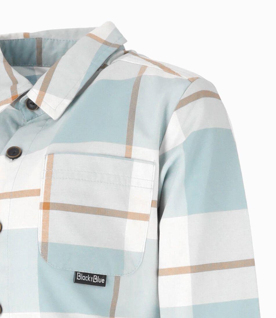 Camisa niño cuadrillé menta Black and Blue-2