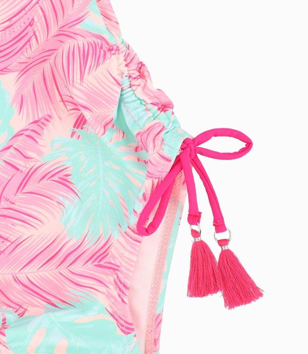 Traje De Baño Con Estampado Caribeño Niña Rosado 4 Kids-2