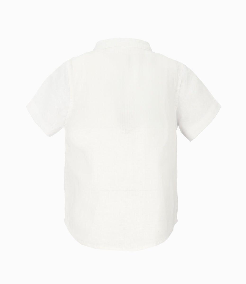 Camisa manga corta bebé básica  crudo Black and Blue-2