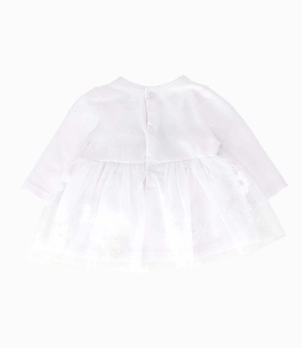 Conjunto recién nacida con tul blanco Limonada-3