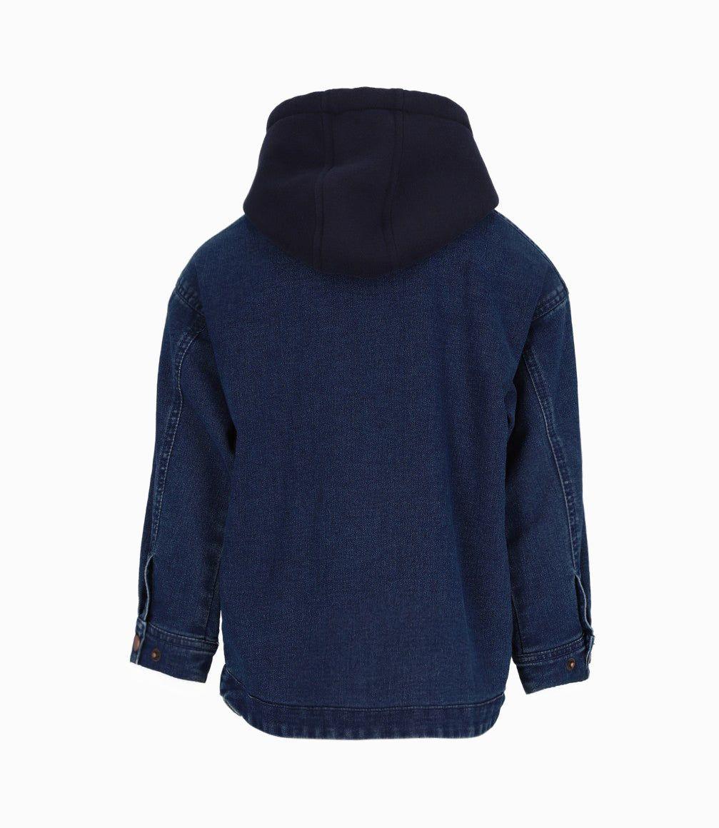Camisa niño cargo denim azul Black and Blue-1