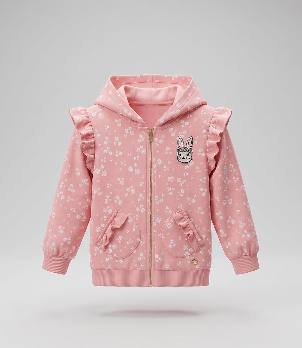 Buzo bebé con flores F12191270202 rosado 4 Kids-1