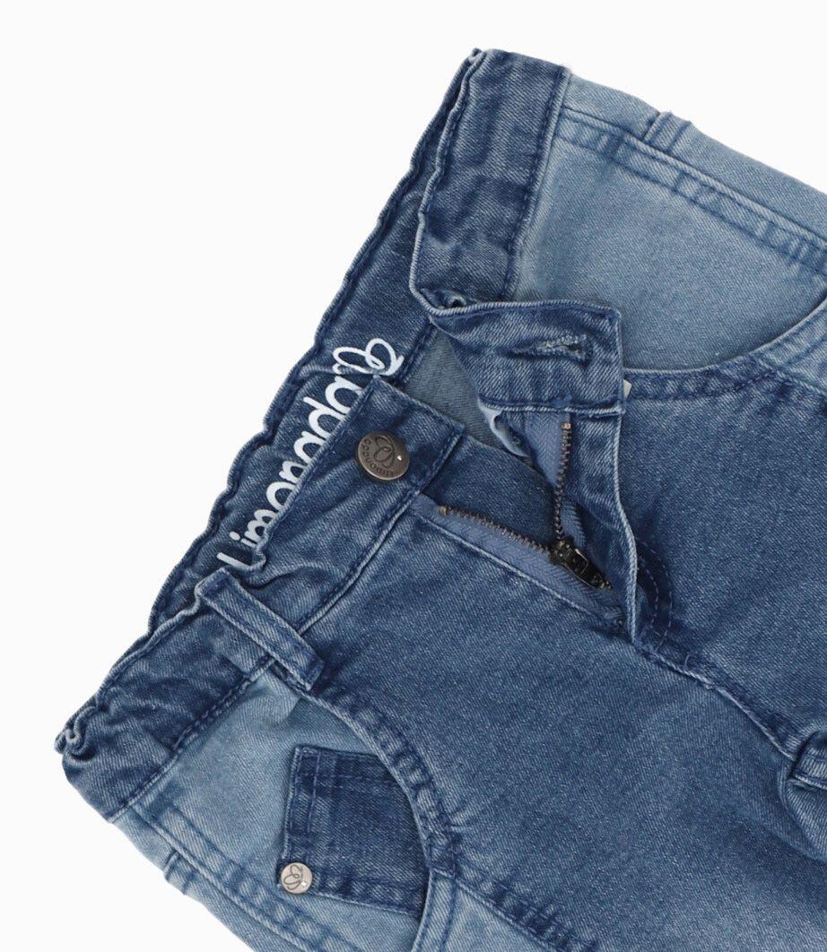 Jeans niña bicolor Celeste LIMONADA-2