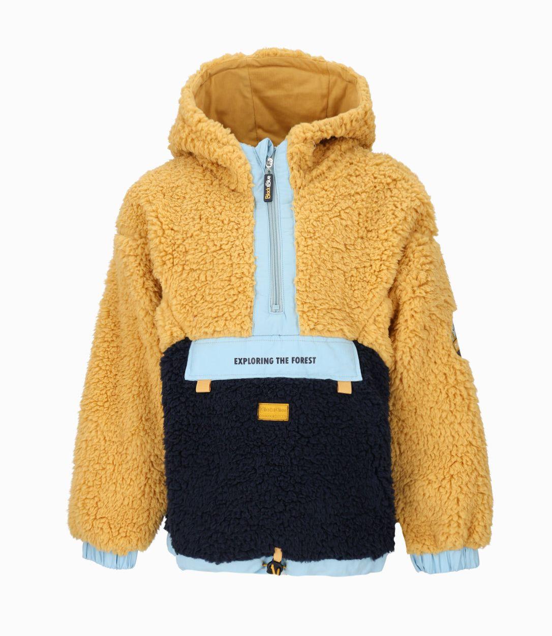 Polerón niño sherpa mostaza Black and Blue-0