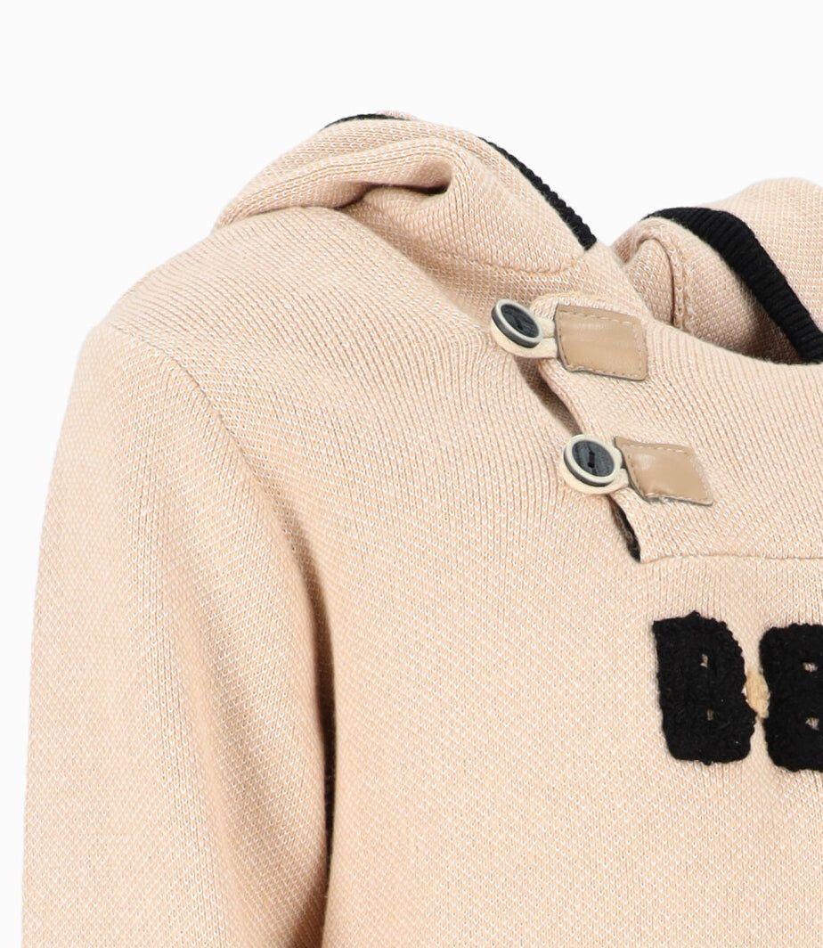 Chaleco niño tejido beige Black and Blue-3