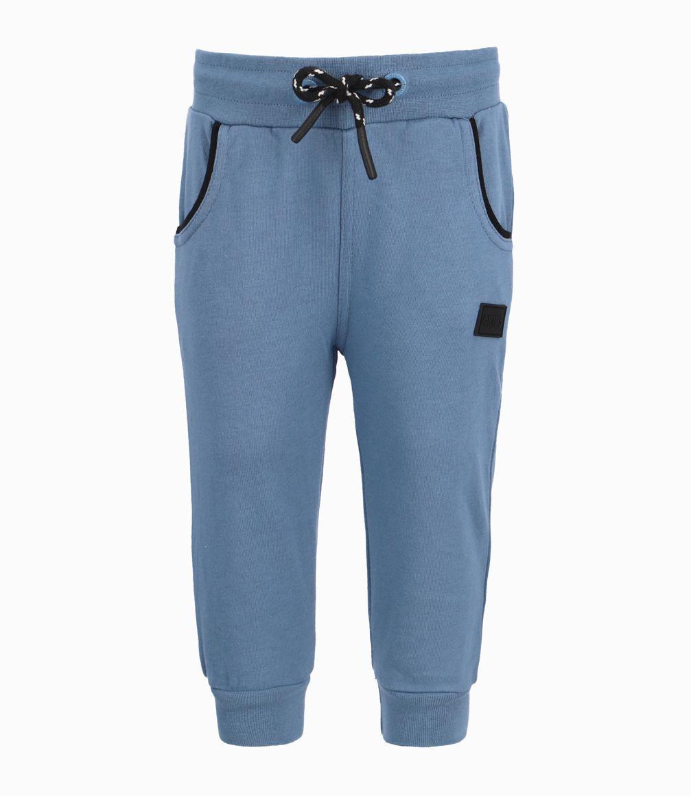 Pantalón Buzo Con Estampado En Pierna Bebé Niño Azul 4 Kids-0