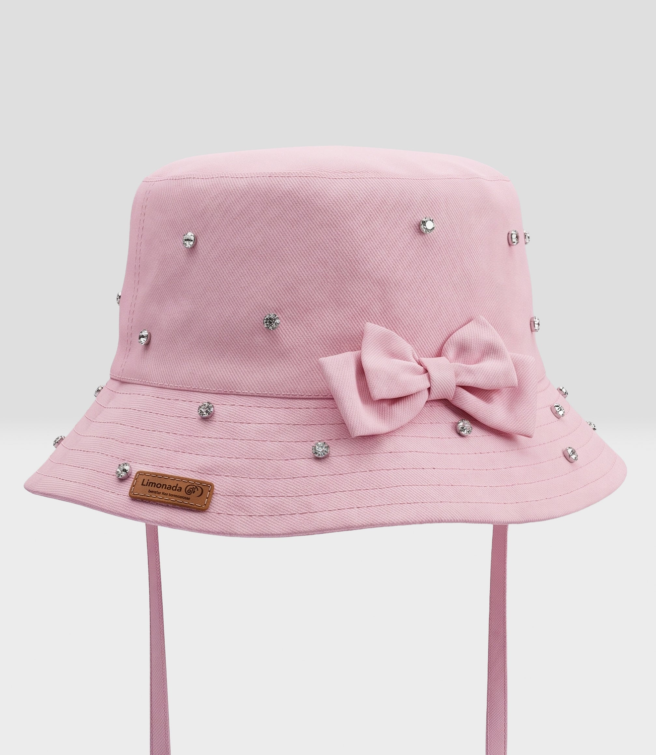 Gorro niña bucket con cherry L91621270202 rosado Limonada-1