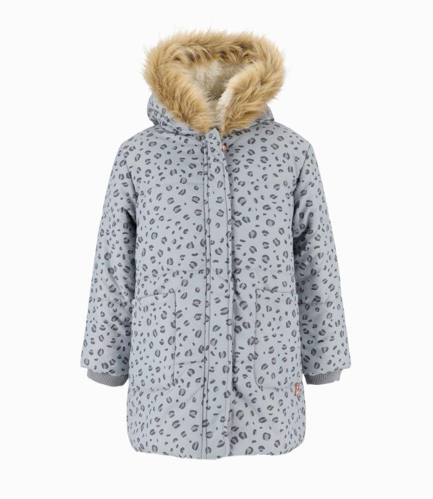 Parka niña animal print gris 4 Kids-0