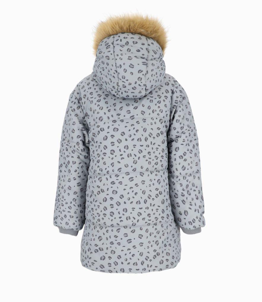 Parka niña animal print gris 4 Kids-1