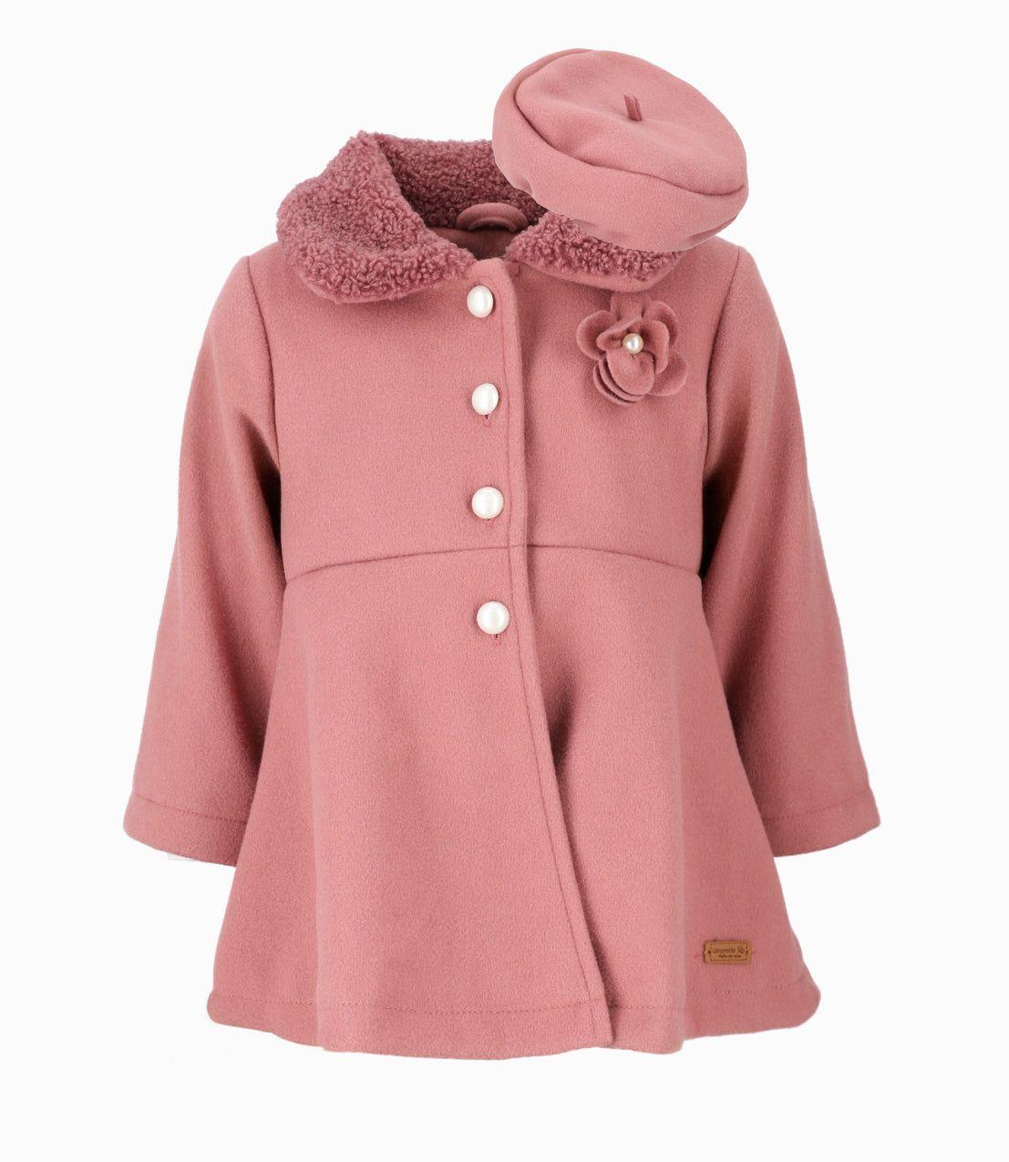 Abrigo bebés con boina rosado Limonada-0