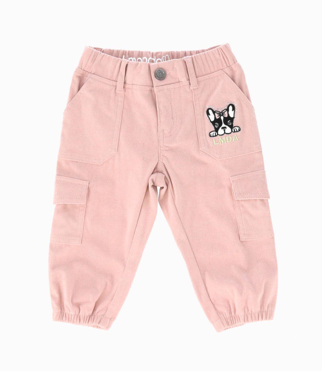 Pantalón bebés cargo rosado Limonada-0
