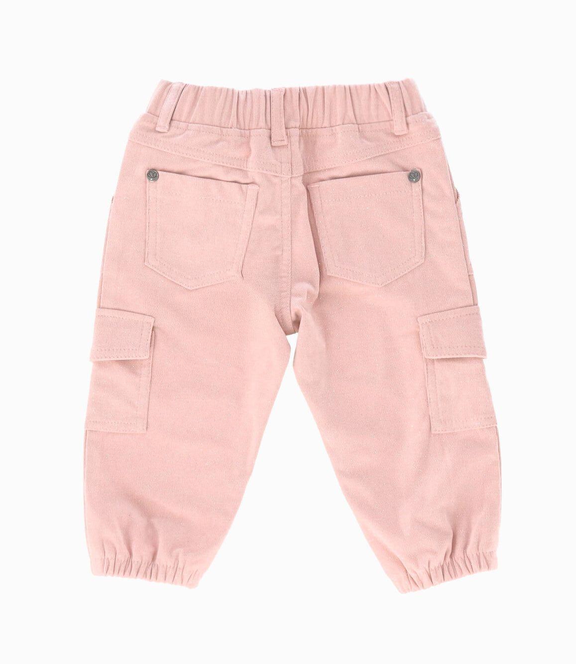 Pantalón bebés cargo rosado Limonada-1
