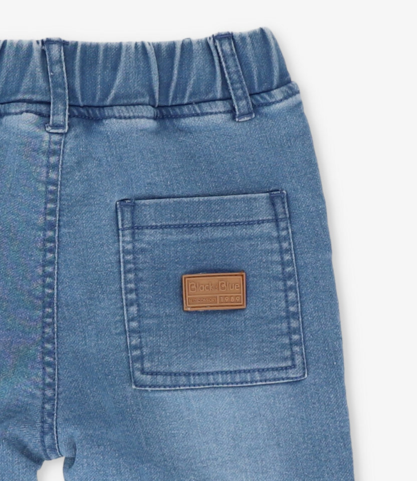 Jeans bebé rectos denim celeste Black and blue-2