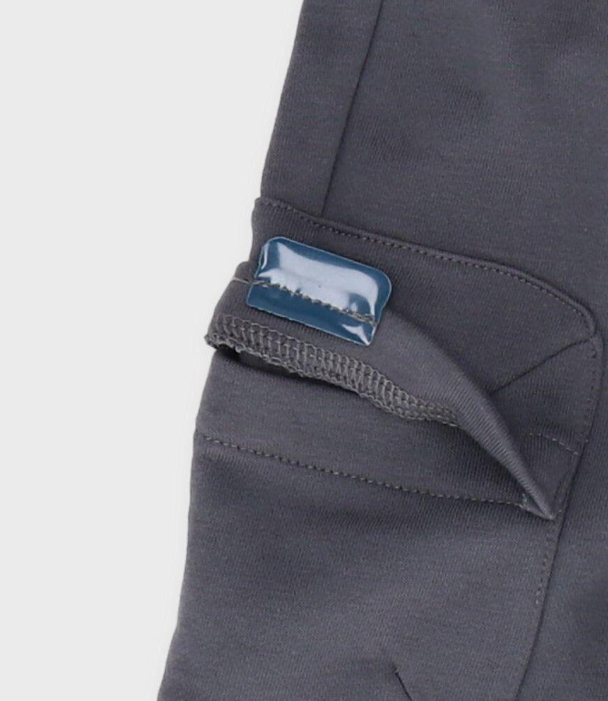 Bermuda niño cargo marengo Black and Blue-2