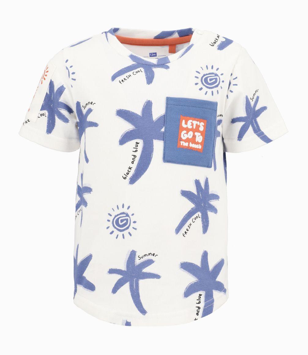 Polera Bebé Con Palmeras Crudo-0