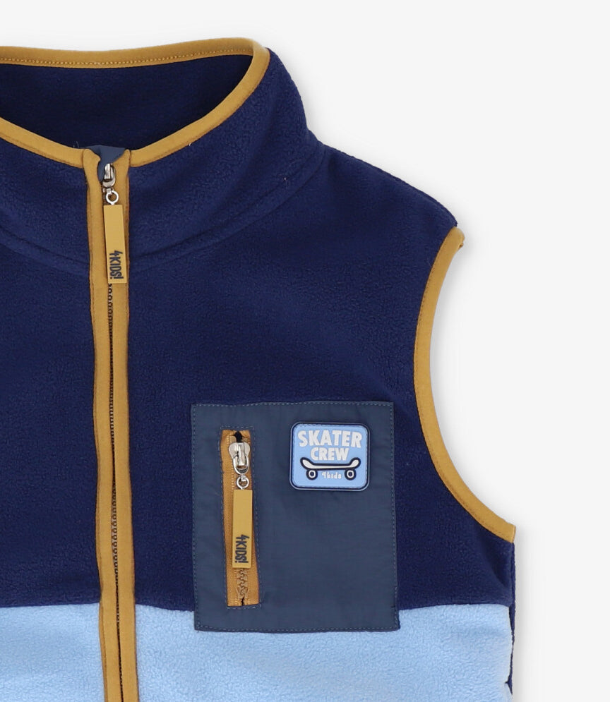 Chaqueta niño sin manga- azul 4 Kids-3