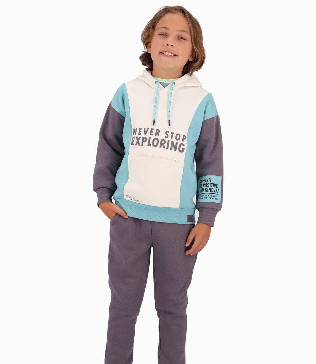 Buzo Niño Tres Colores Black And Blue Menta-2