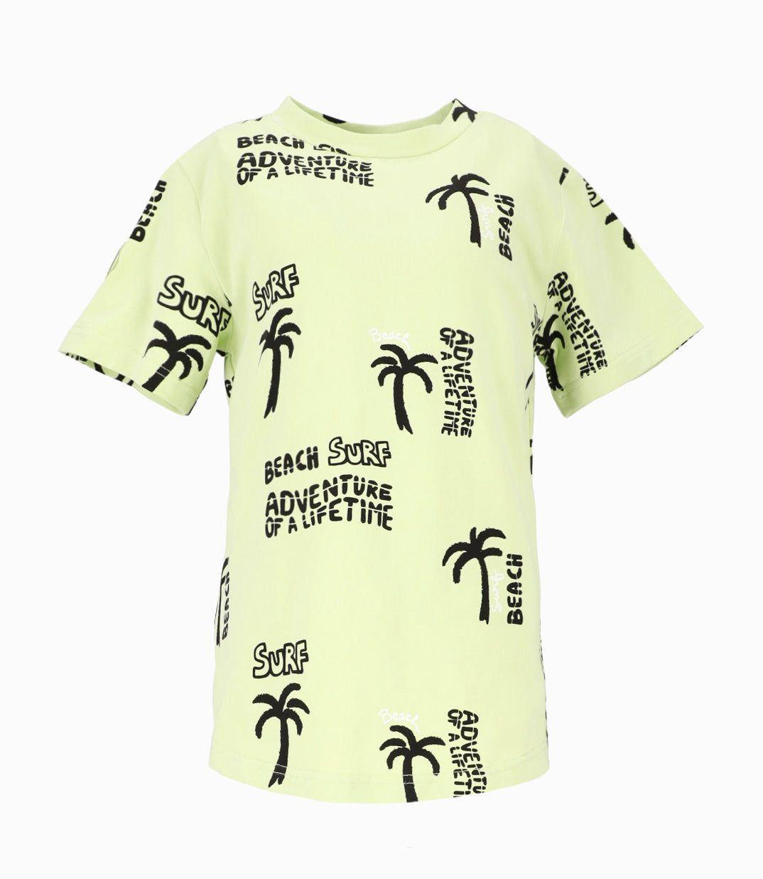 Polera manga corta niño surf verde Black and Blue-1