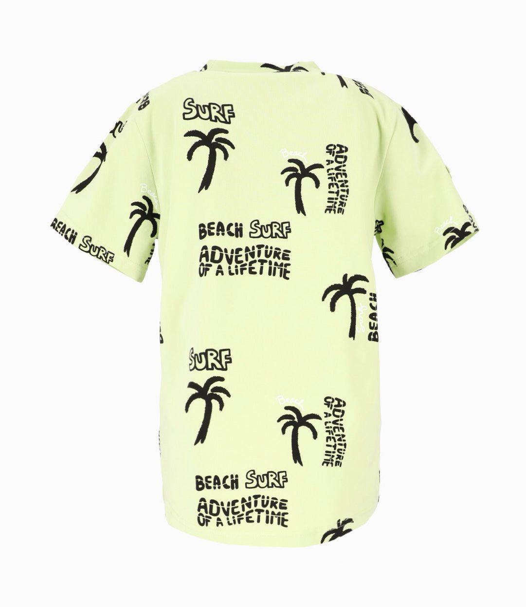 Polera manga corta niño surf verde Black and Blue-2