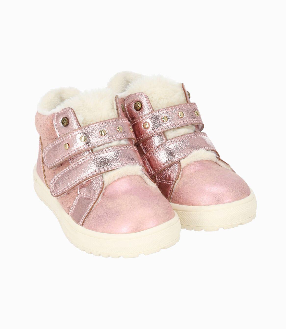 Botín bebés con aplicación rosado Limonada-0