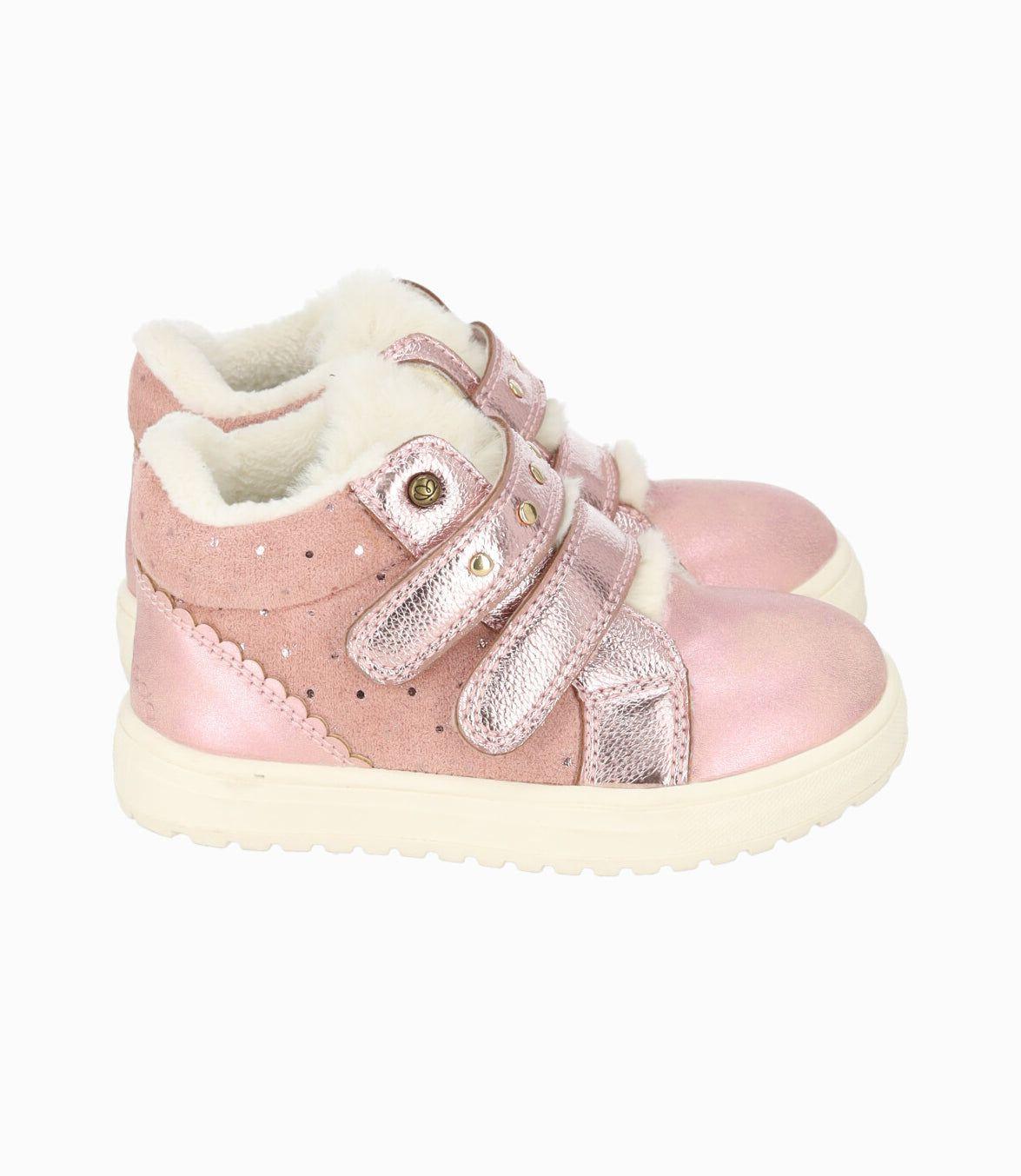 Botín bebés con aplicación rosado Limonada-1