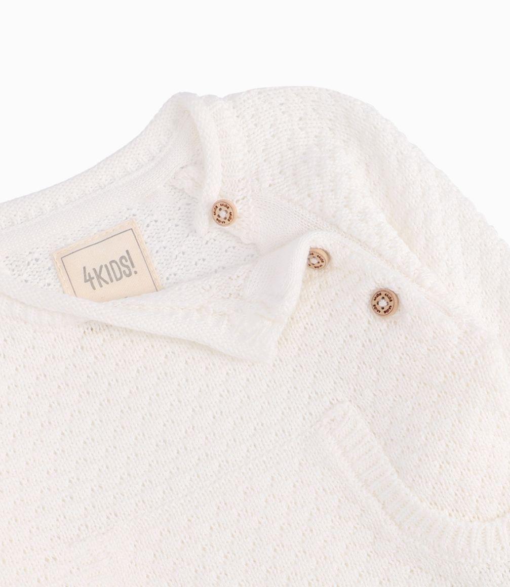 Chaleco Recién Nacido Tejido 4 Kids Beige-1