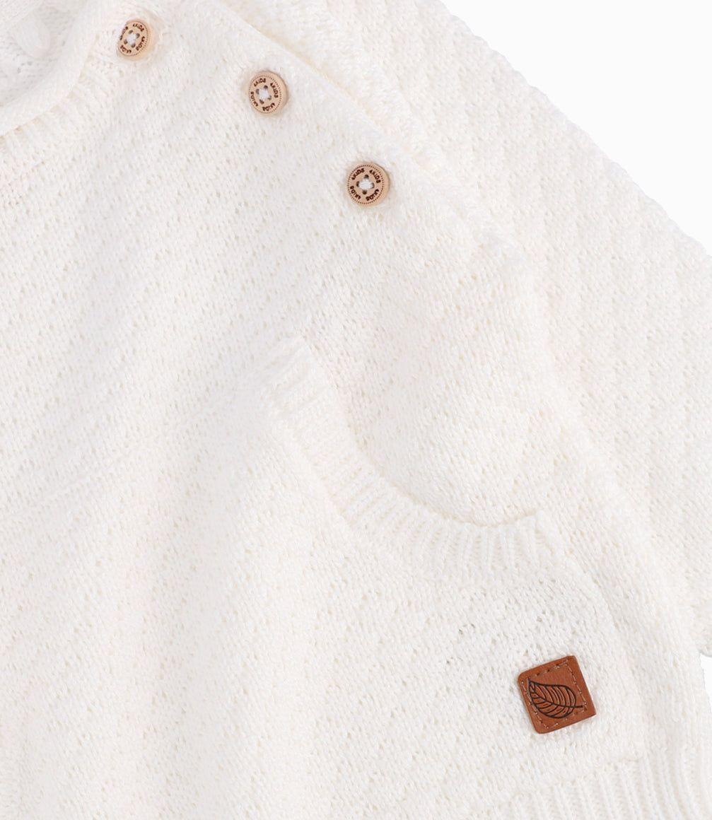 Chaleco Recién Nacido Tejido 4 Kids Beige-6