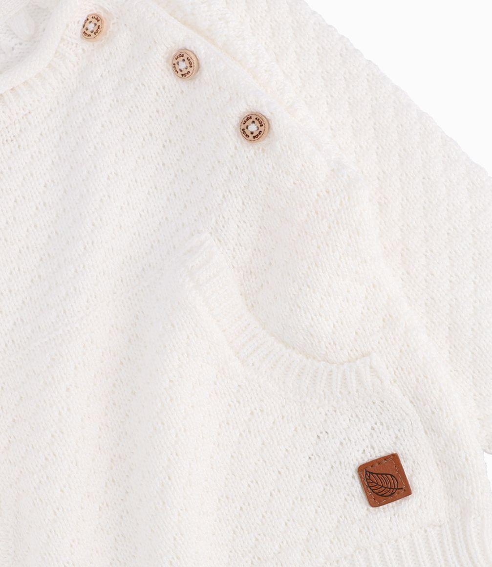 Chaleco Recién Nacido Tejido 4 Kids Beige-3