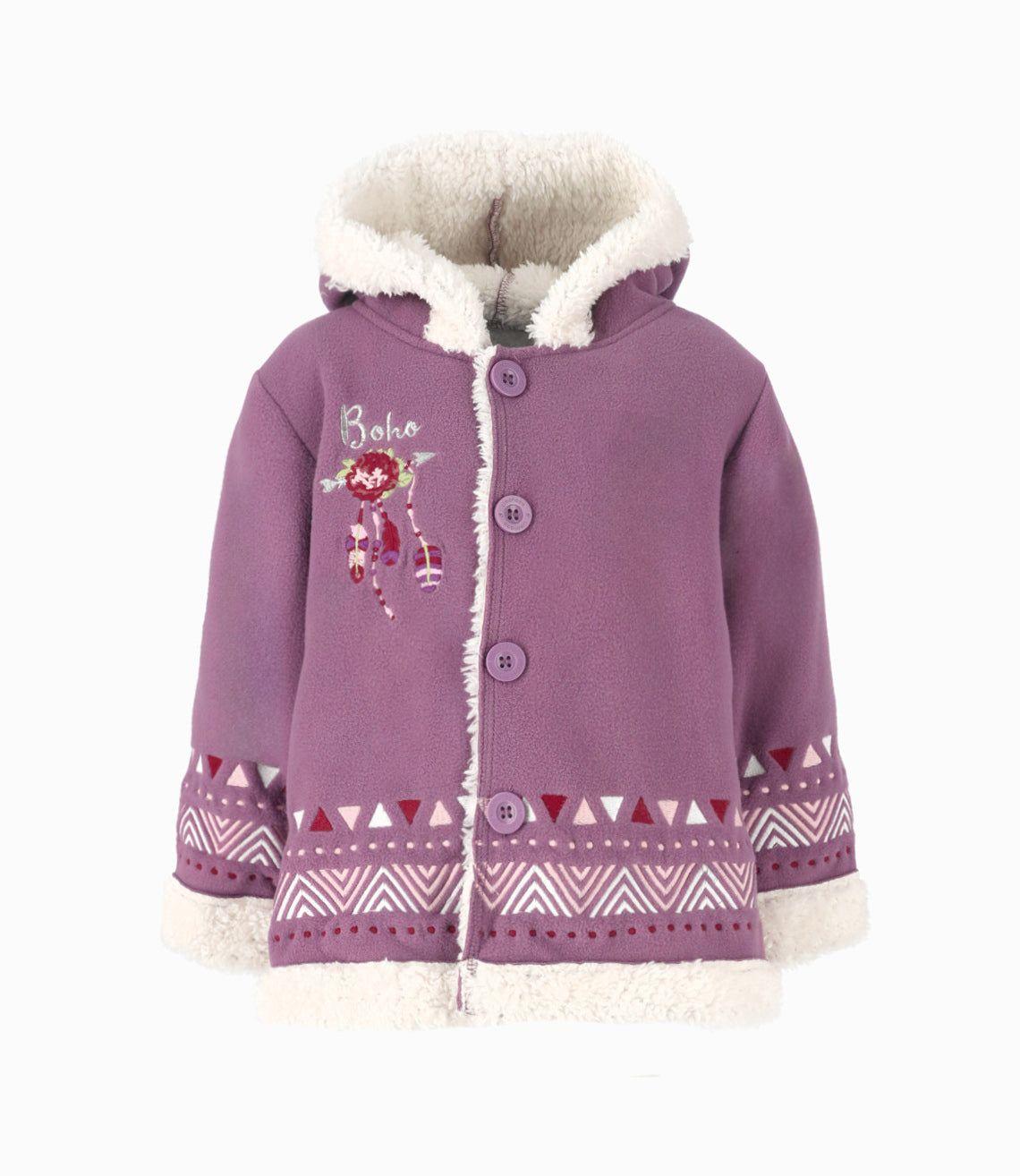 Chaqueta bebé con estampado morado Limonada-0