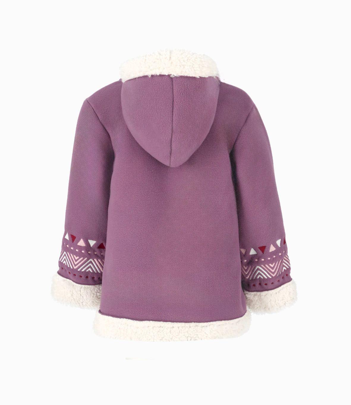 Chaqueta bebé con estampado morado Limonada-1
