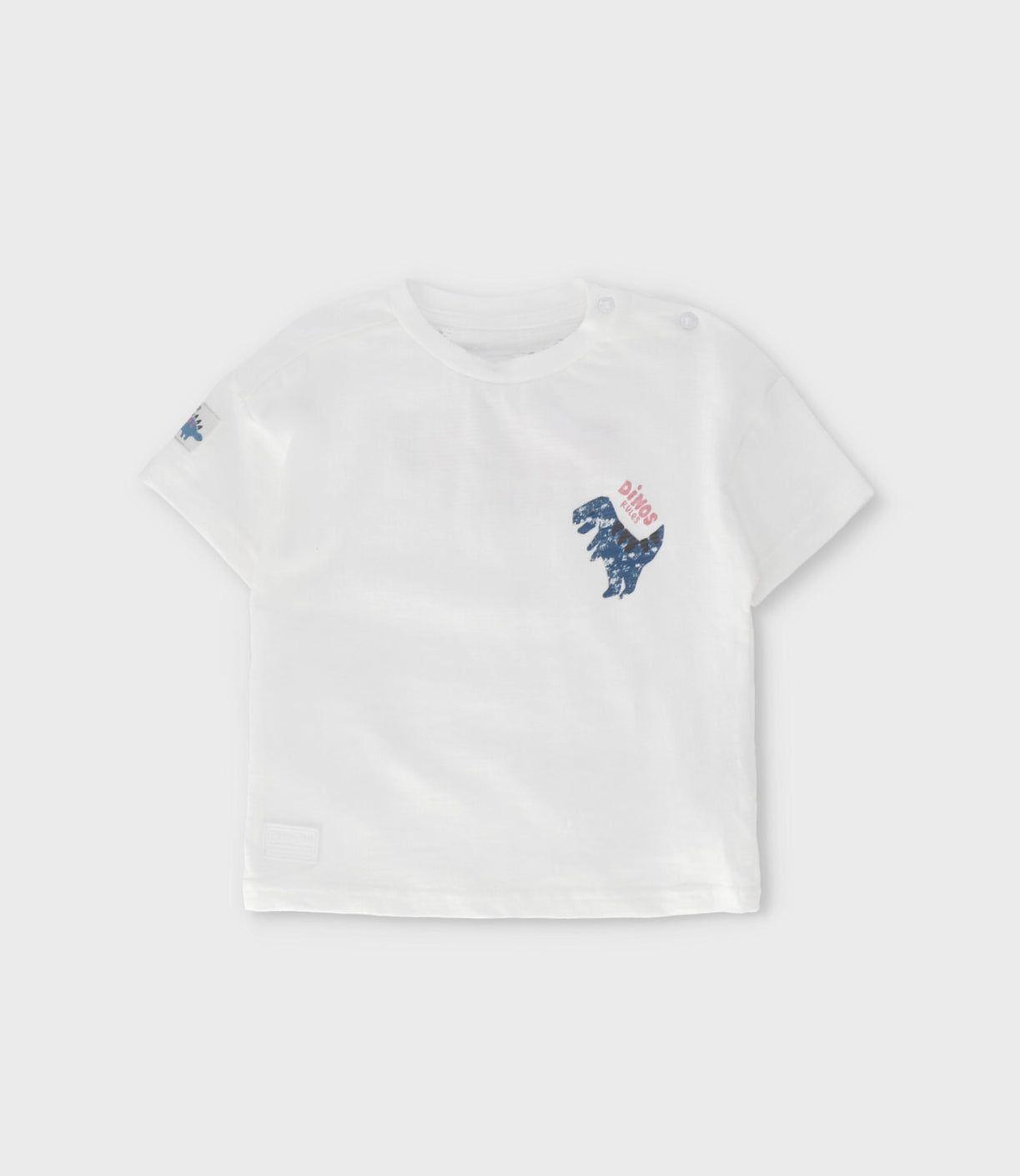 Polera manga corta bebé con diseño crudo Black and Blue-0
