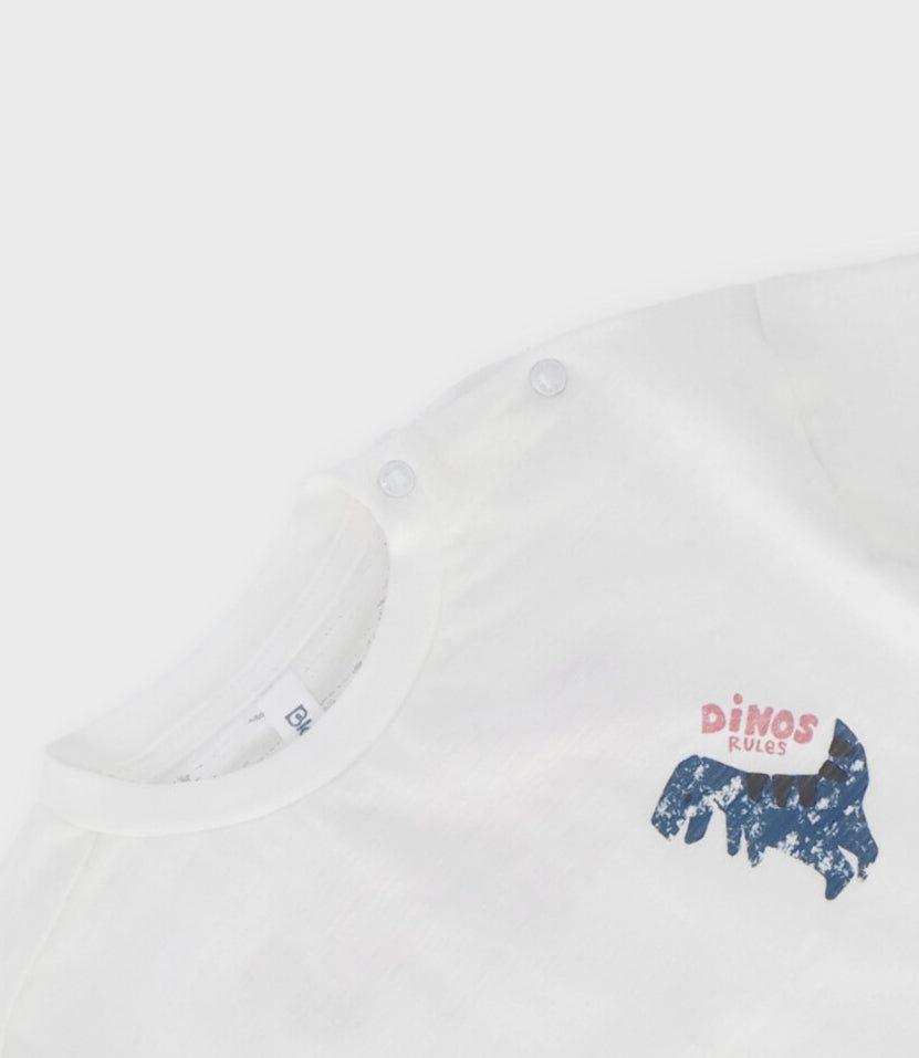 Polera manga corta bebé con diseño crudo Black and Blue-2