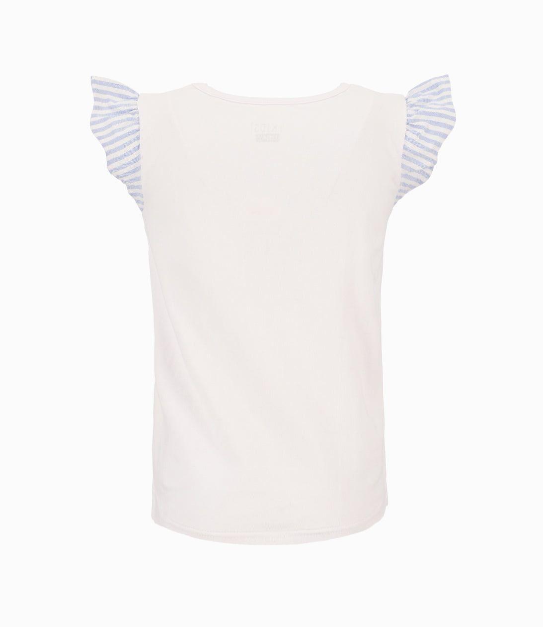 Polera Niña Con Vuelos Blanco-2