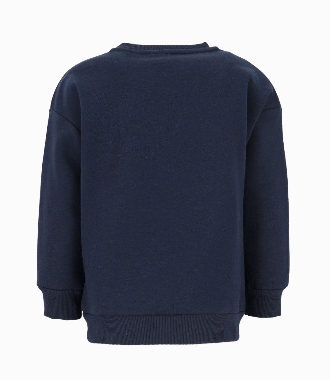 Polerón niño básico azul marino Black and Blue-1