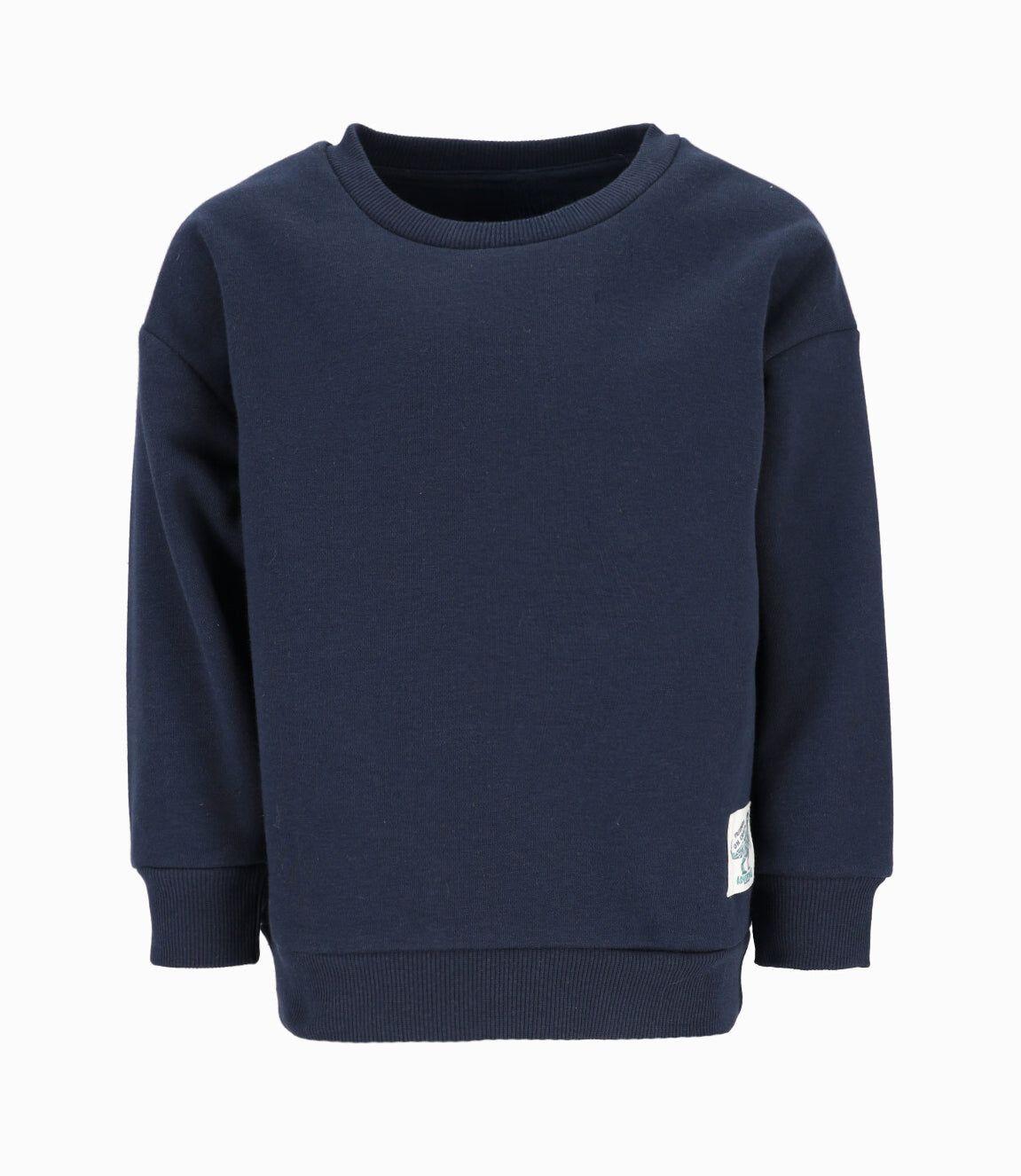 Polerón niño básico azul marino Black and Blue-0