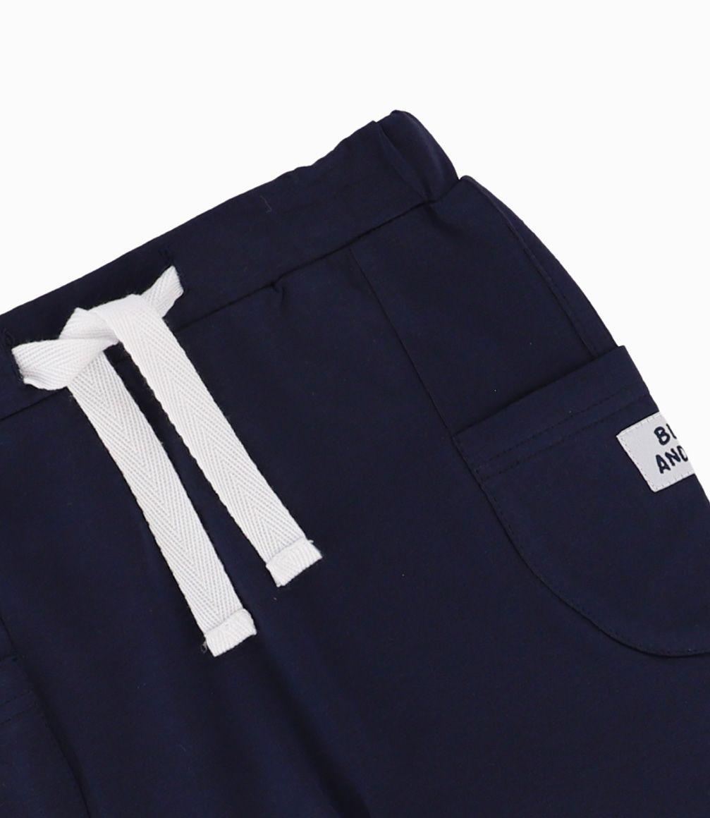 Conjunto Recién Nacido Cargo Black and Blue Azul Marino-2