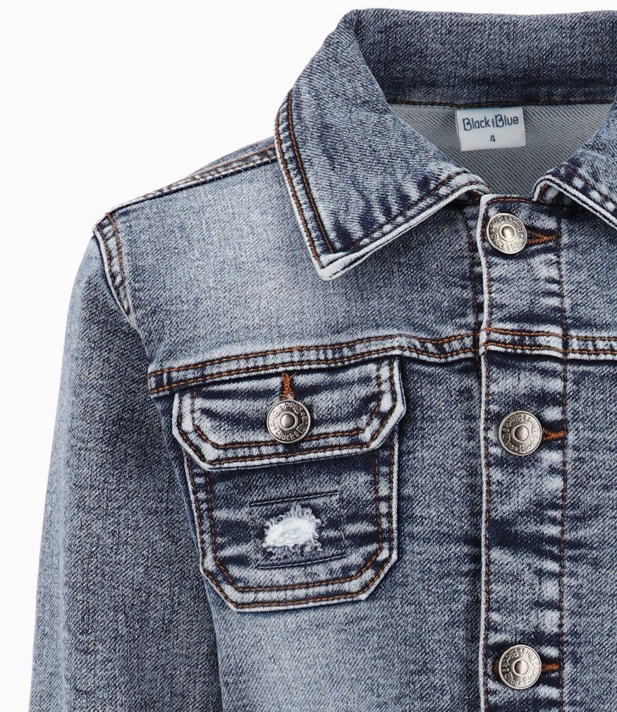 Chaqueta Niño Básica Denim Azul-1