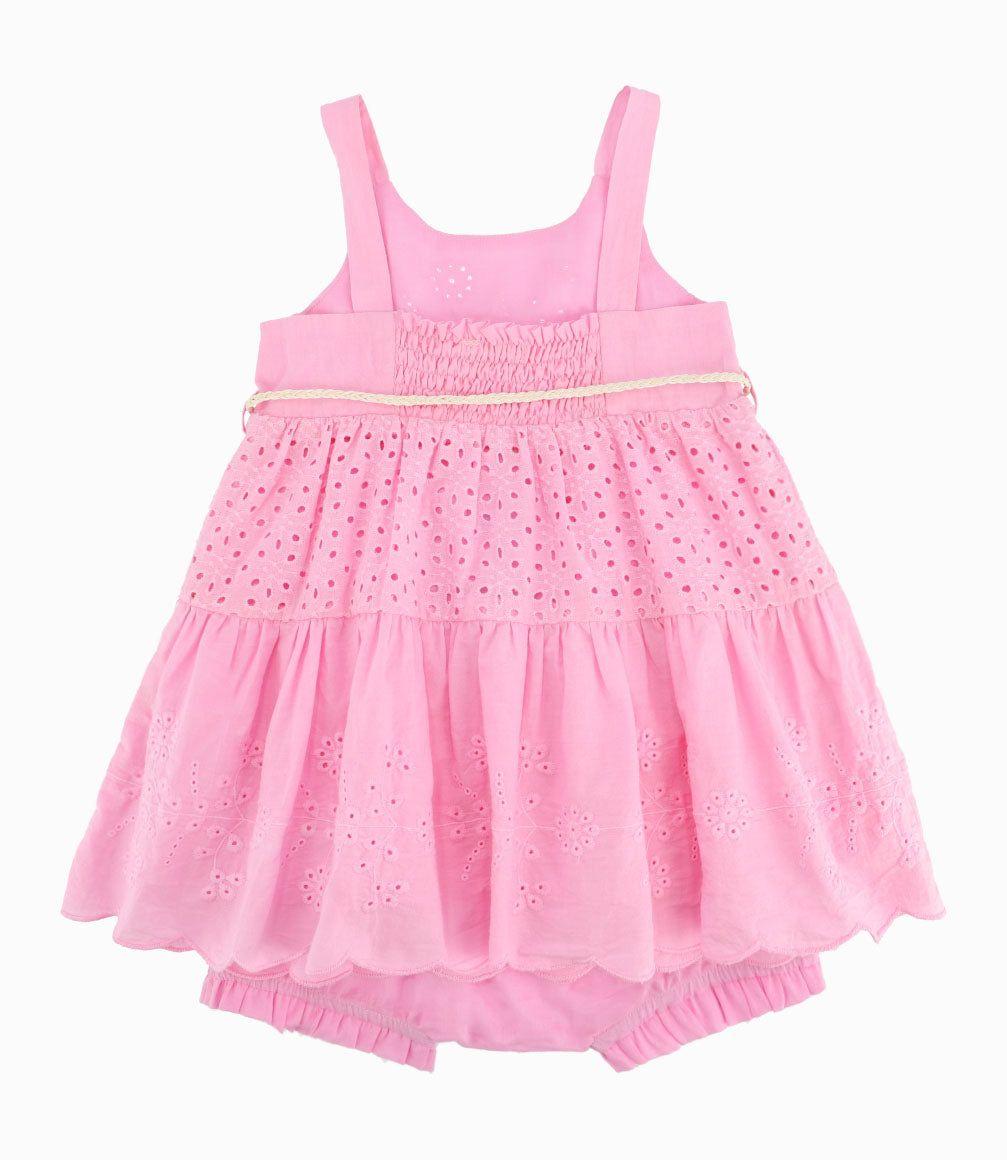 Vestido Bebé Niña Con Diseño Rosado-1