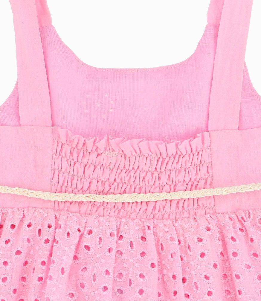 Vestido Bebé Niña Con Diseño Rosado-6