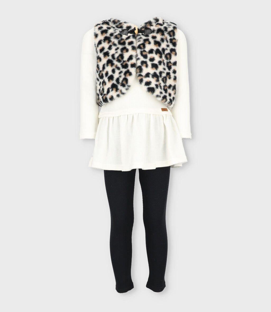Conjunto niña con bolero negro Limonada-0